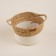 Basket for storage of manual weaving, 27 × 20 × 15 cm, with handles, reeds, cotton