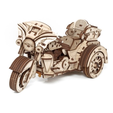 A prefabricated EWA wooden model “Motorcycle. Trike "-12