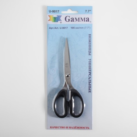 Scissors are universal, heat -resistant handles, 7.6 ", 19.5 cm, black color-3