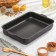 The baking sheet is "hostess", 27 × 35 cm, h = 6 cm, anti -stick coating, burgundy color
