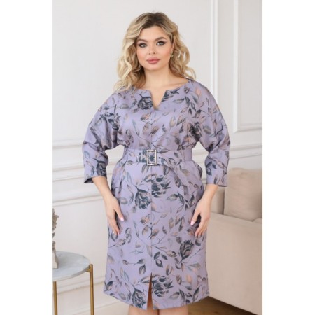 Women's dress, size 62, gray color-1
