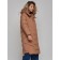 Coat insulated winter female, size 44, brown color
