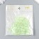 Plastic beads "Crystal polyhedron. Pale green" Transparent set of 20 g 1x1x1 cm