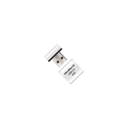 OLTRAMAX 50, 4 GB, USB2.0 flash drive, th he is up to 15 MB/s, PBU up to 8 Mb/s, white
