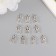 Decor for creativity Metal "Little Filin" mix silver 1x0.7 cm