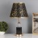 Table lamp "RAMAR" 1x40W E27+backlight, black/gold 27x27x48cm