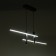 Lamp with DDD "Montana" LED 30W 3000-6000K black and gold 91x7x21 cm