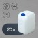 Food canister "Euro", 20 l, white