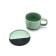 Tea couple Dolce Ceramo. "Alps", 2 items: mug 200 ml, saucer d = 10 cm
