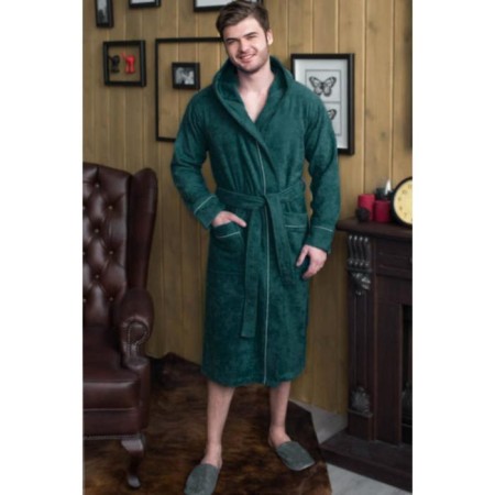 Terrious robe male, size 60, green color