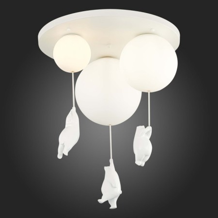 Ceiling EVOLUCE lamp. Sle115402-03. Modena. 3x160 W, E27/G9, 50x50x61 cm, white color-2