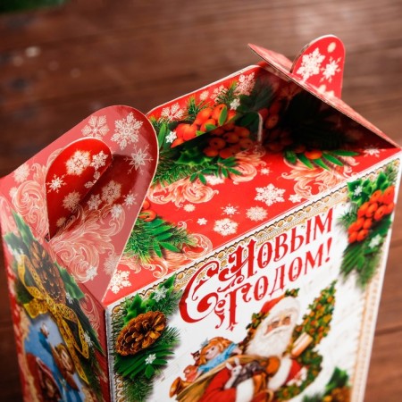 Gift Folding Box "Santa Super Star" 18.5 x 10 x 30.5 cm-2