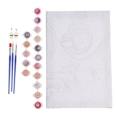 Picture on numbers on canvas with a subframe "Sweeter", 20x30 cm-4