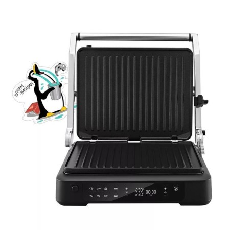 Electric grill KitFort KT-3675, 2000 watts, anti-stick coating, 35.5x32 cm, black-6
