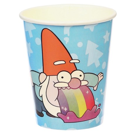 A glass of paper "Happy Birthday!", 250 ml, 6 pieces, gravity farz-3
