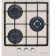 Hlect surface Maunfeld EGHG.43.33CBG/G, gas, 3 burners, beige