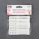 Flasp-upsurger for a bra, 3 rows 2 hooks, 3.2 × 10.5 cm, 5 pcs, white color