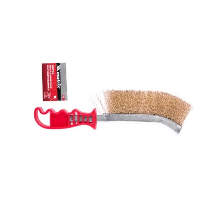 Metal brush MATRIX 74827, brass twisted wire d = 0.3 mm, plastic handle-3