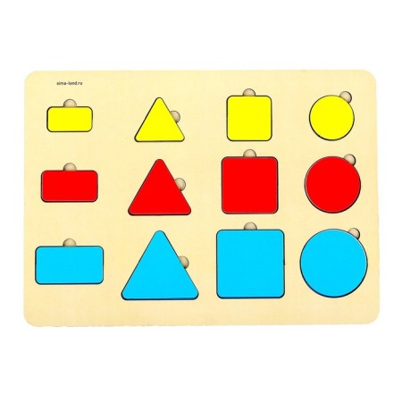 Board "Geometric Figures", 12 inserts-1