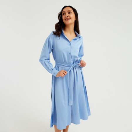 Women's dress Minaku: Casual Collection, Blue Color, Size 42-5
