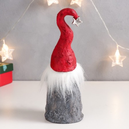 Souvenir Polystone "Grandfather Frost in a red cap with an asterisk" 21.5x7x8 cm-2