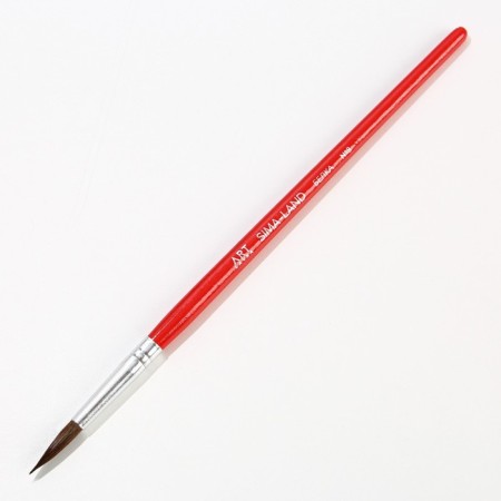 Brush for drawing from hair protein Round No. 8 short handle-1