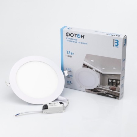 LED lamp built-in round "photon" CLI-12W4200K-R-1
