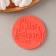 Silicone Mold for Cloudberries and Chocolate "Happy Birthday", D = 7 cm, Color Transparent