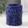 Aroma lamp ceramics "peacock" blue 7x7x8.5 cm
