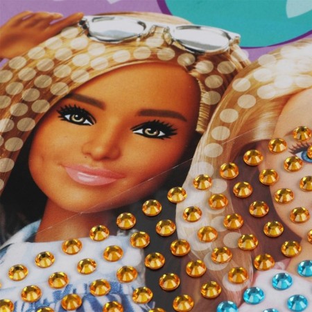 Set for children's creativity "Barbie" Crystal mosaic, 17 × 23 cm-3