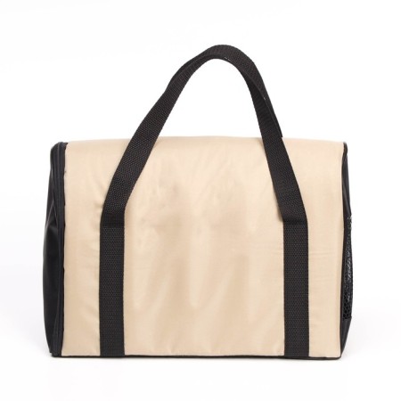 Bag - Animal Carriage "Tunnel", Nylon, 33 x 19 x 23 cm, beige-1