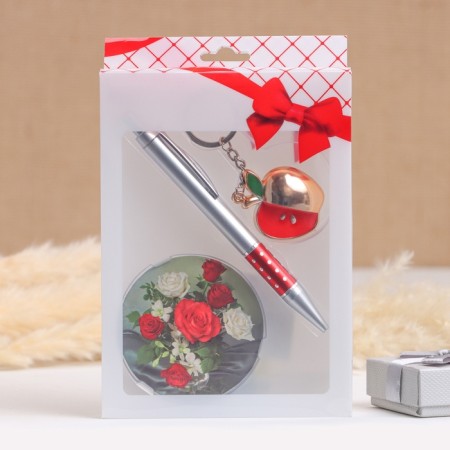 Gift set 2B1 (pen, mirror, keychain)