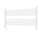 Towel electric heated Laris Olivia ChK8, 800x500 mm, 8 crossbars, left, white