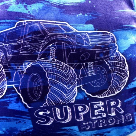 Plush Baby backpack for the boy "Cool car", 21x15 cm-3