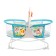 Musical cradle for newborns, blue color