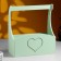 Wooden Kashpo "Symmetric Heart, Heart", with a pen, 25 × 12.5 × 10 (28) cm olive