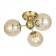 Ceiling chandelier CITILUX “Tommy” CL102133, 46x46x23.5 cm, 3x40W, E14, brown color