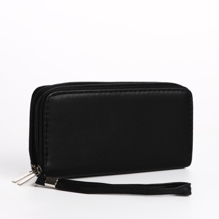 Women's wallet with lightning, black color