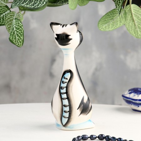 Souvenir "cat plot", gzhel color-3