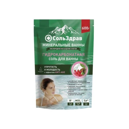 Micoperobonet salt for the bath Solzdrav "Elasticity and Youth", 600 g