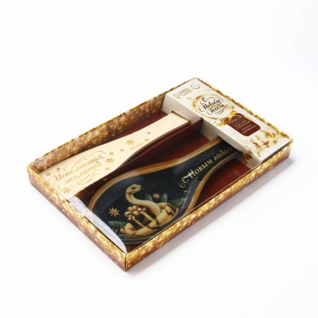 Gift set of New Year's Dear attention "Happy New Year": stand under the spoon, spatula-1