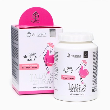 Complex for hair, skin and nails Lady’s Zdrav, 120 capsules of 0.5 g