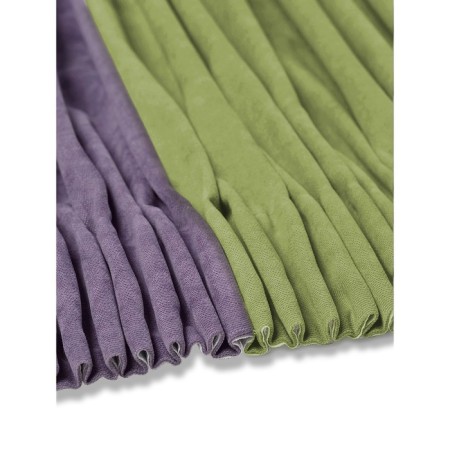 Set of curtains "Canvas", size 200x260 cm, 2 pcs, olive, purple color-2