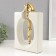 Souvenir Ceramics "Support Close" White with gold 5x17.5x28 cm