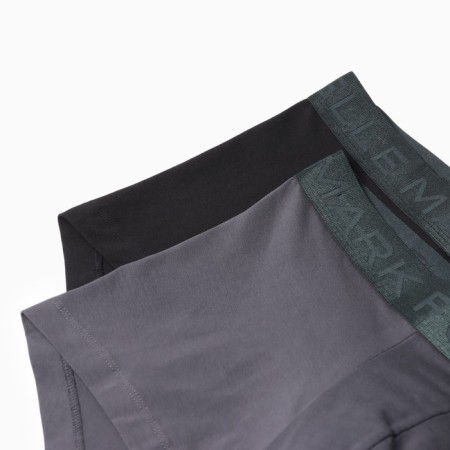 Set of men's panties boxers (2 pcs), graphite/black color, size 52 (xl)-6