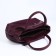 Richet bag with a zipper, external pocket, long belt, burgundy color