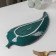 Ceramic serving dish "Rapsodia. Sheet ", 29 × 12 × 2.5 cm, green color