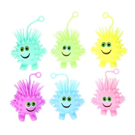 Ball children's rubber hornet light “smile”, MIX color, in showbox-3