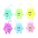 Ball children's rubber hornet light “smile”, MIX color, in showbox