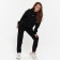 Women's costume (sweatshirt/pants), black color, size 44 (m)
